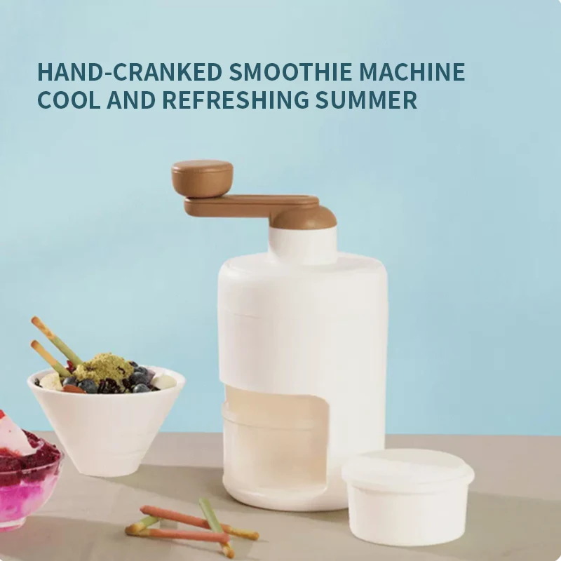 Shaved ice machine manual household small hail ice machine hand break ice to make slushy ice crusher