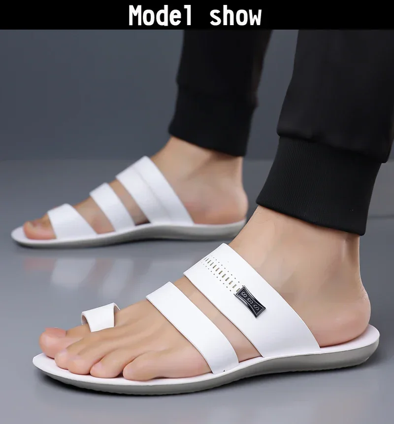 Herren-Sommer-Slides, bequeme, atmungsaktive, weiche Sohle, rutschfeste, verschleißfeste Sandalen für Outdoor, Autofahren und Strand-5123 – Detail 3