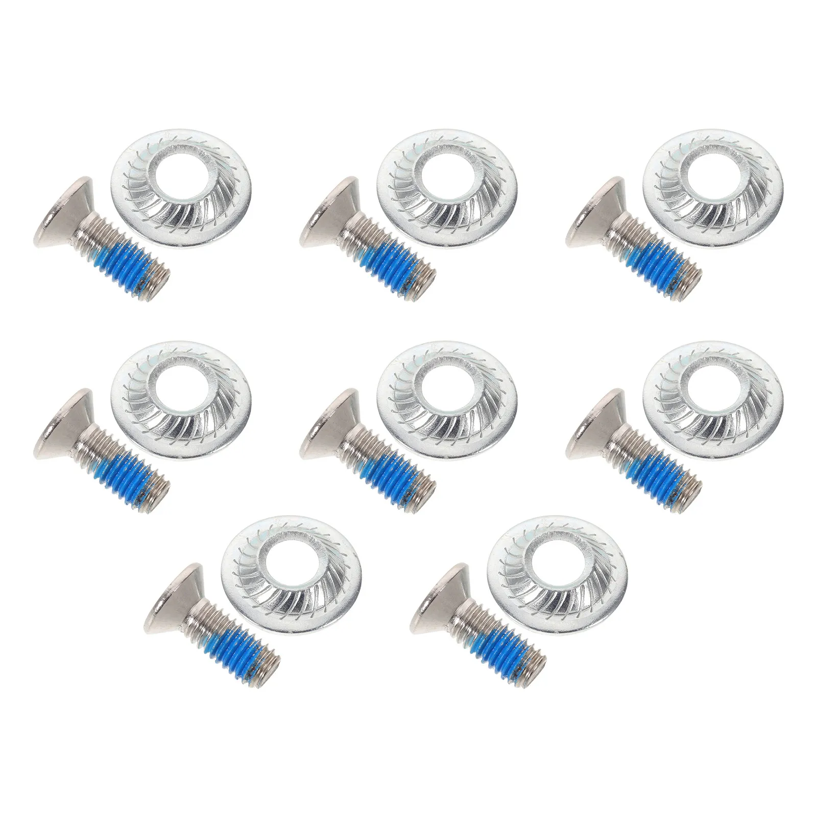 8Pcs Snowboard Binding Screw Stainless Steel Washers Precision Fit Mounting Repair Hardware Snowboard Replacement Accessories