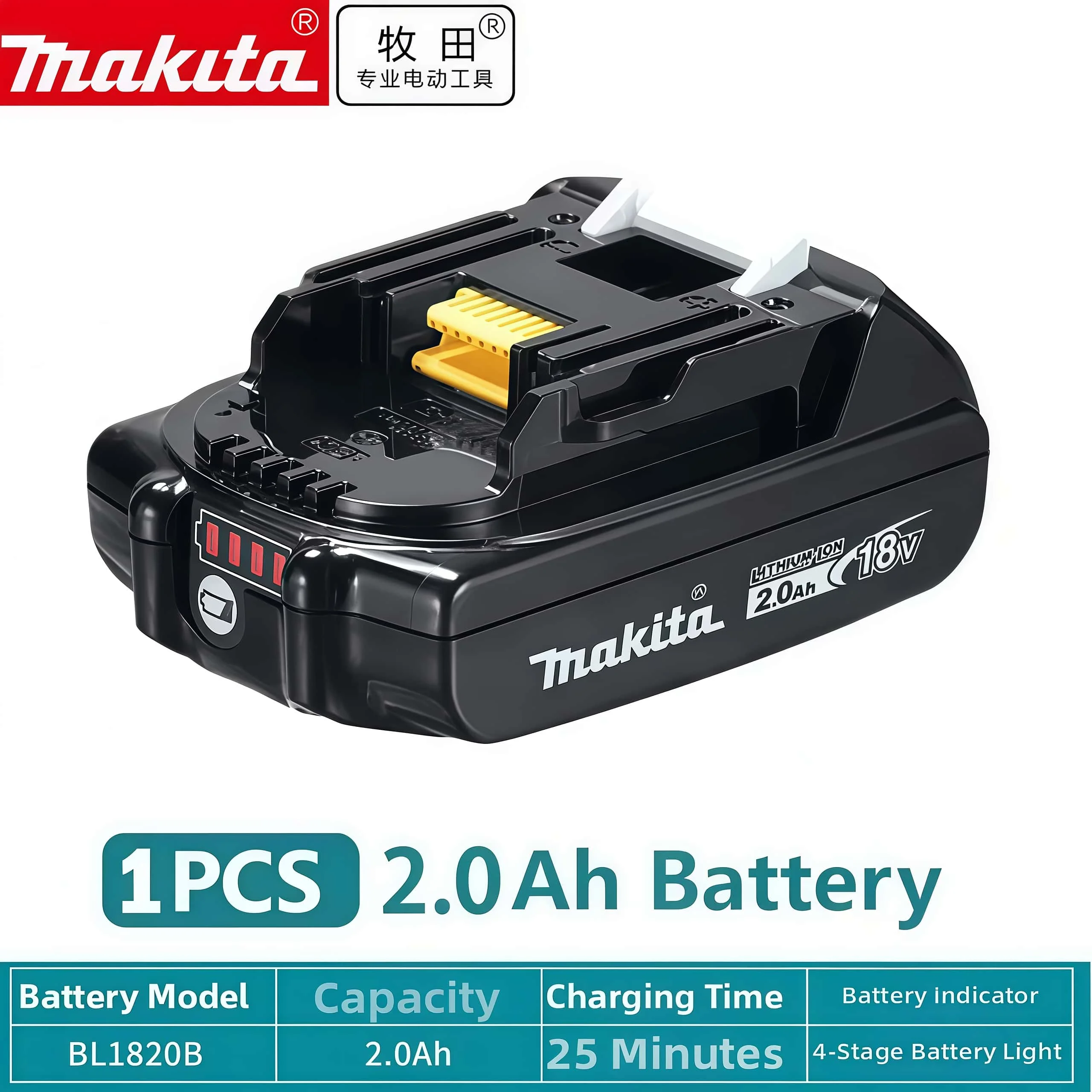 Genuine 6AH Makita BL1860B 6Ah Battery Power Tools Li-ion Replacement LXT BL1850 BL1840 for 18V Screwdriver with BMS 18V Battery image 3