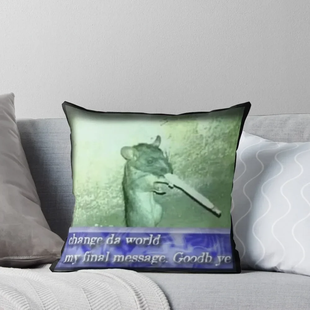 

change da world meme Throw Pillow Room decorating items Bed pillowcases Christmas Pillowcase Pillow