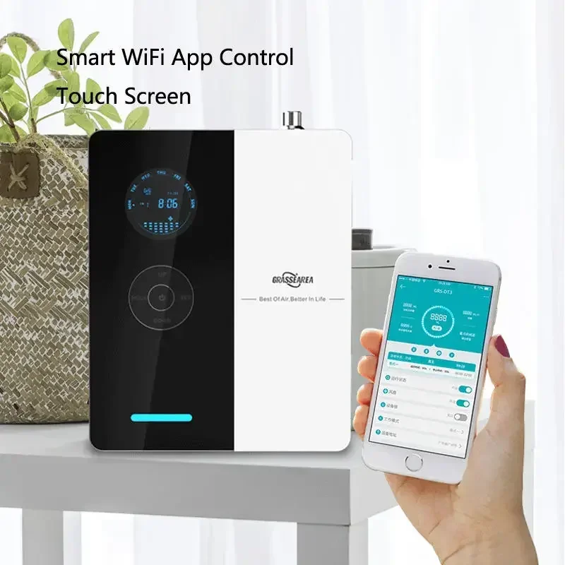 

2025 Wifi App Metal HVAC Scent Machine Essential Oil Aroma Aromatherapy Scent Oil Diffuser Machine