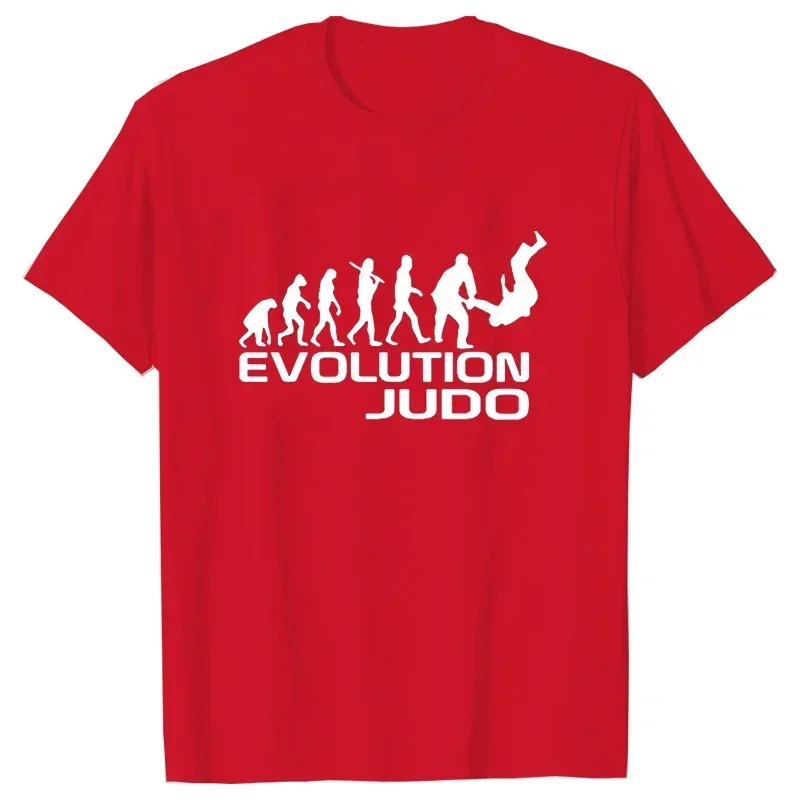 New Summer T-shirts Evolution of Judo Tshirt Funny Adult Men Tshirts O-neck Short Sleeve T Shirts Judo Graphic Tees Brand Tops