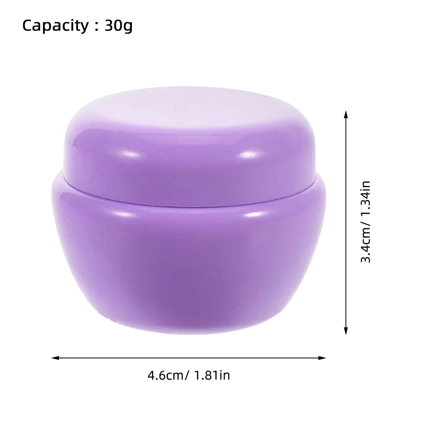 12 قطعة 30 جرام الفطر شكل كريم زجاجة الأرجواني غربلة برهان السفر الحاويات ل مرهم بلسم التعبئة والتغليف جرة فارغة #4