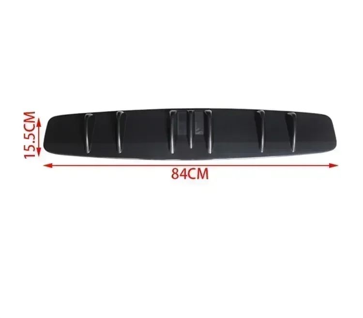 LAICY 84CM For Ford Fusion SE Car Rear Diffuser Fin Bumper Lip Splitter Spoiler Chassis Deflector Lip Kit Carbon