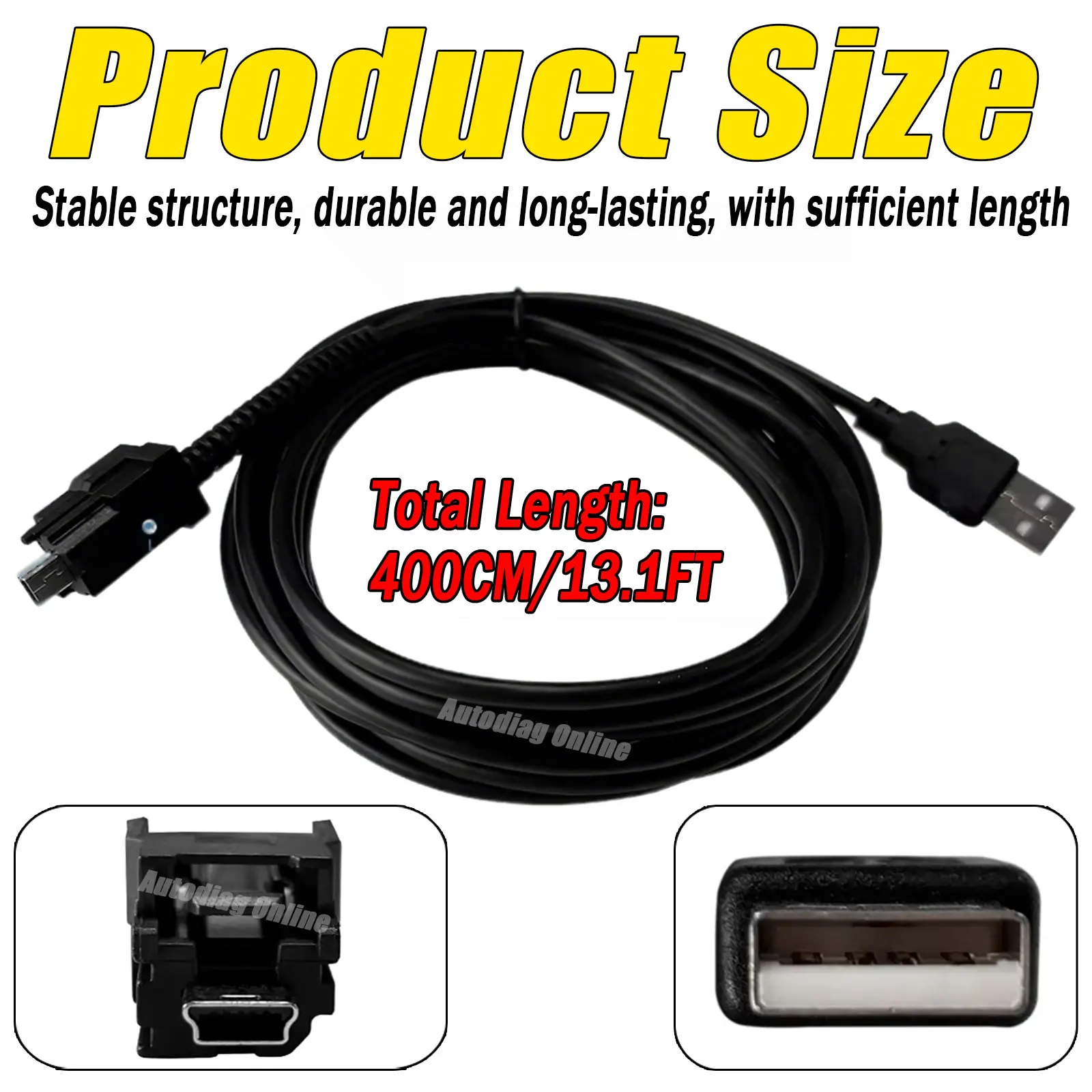 Picture 5: USB Replacement Cable for Nexiq USB Link 2 3 Locking USB Connect Fit for Cummins Inline 7 with Standard USB Port USB Link Cable