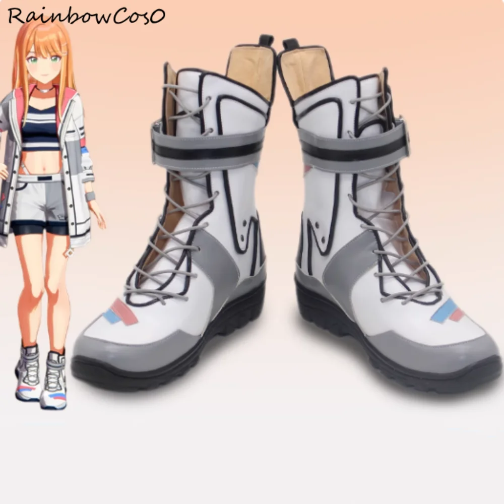 Shiun Sumika Gakuen IDOLM@STER Cosplay Shoes Boots Game Anime Halloween Christmas RainbowCos0 W5513