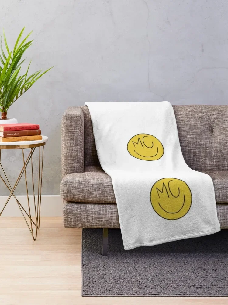 Smiley Cyrus Throw Blanket Decoratives Shaggy Soft Blankets