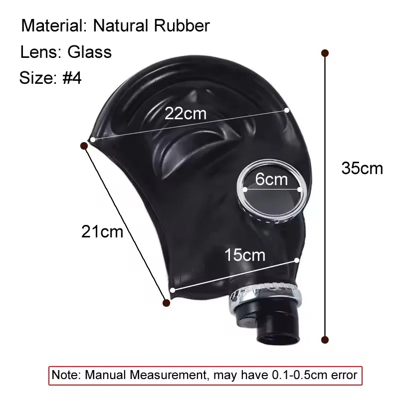 Black Gas Full Mask 64 Type Multipurpose Chemical Prevention Mask For Painting Spray Pesticide Natural Rubber Respirator Mask