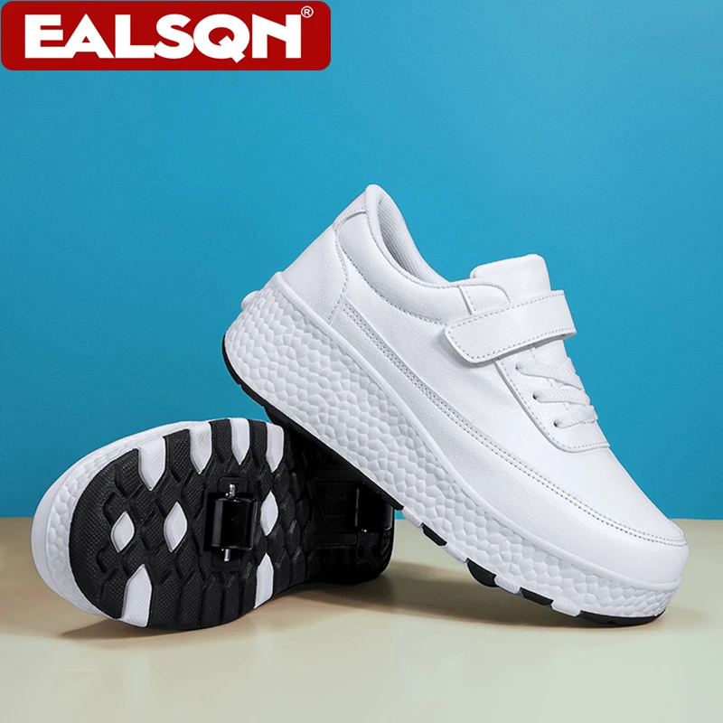 Fashion Children's Roller Skates Boys Girls Double Wheel Unisex Roller Skates Shoes New Sneakers Outdoor Sports Casual Shoes
