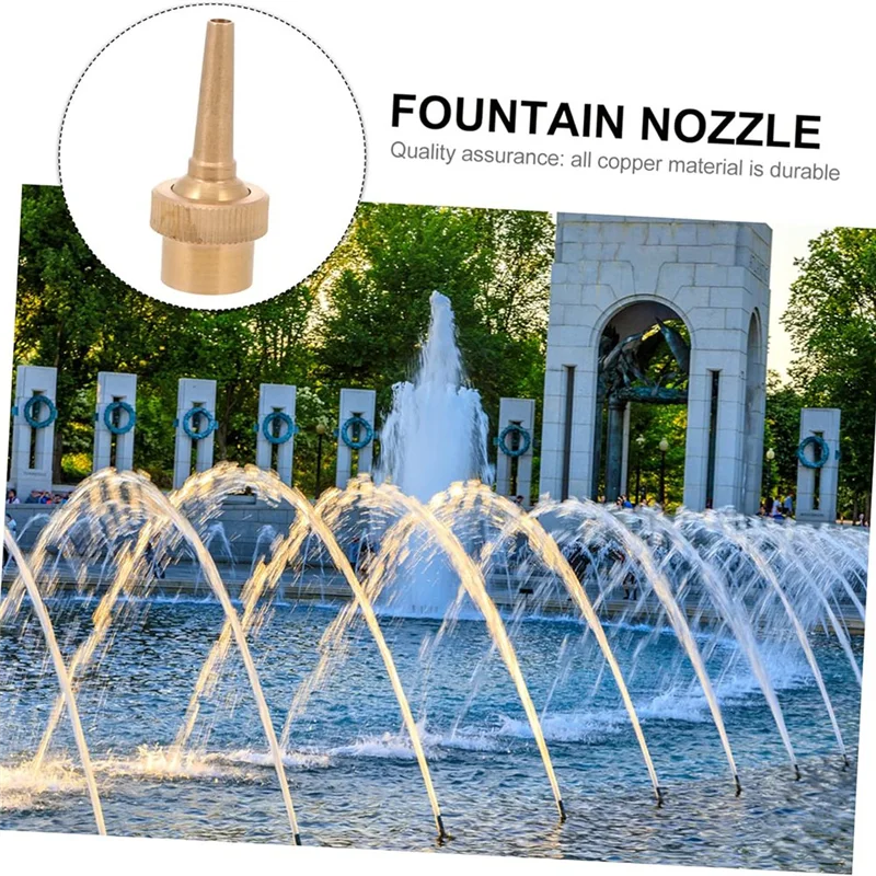 

AF89-8 PCS 1/2 Inch Brass DN15 Fountain Nozzle Water Fountain Spraying Adjustable Direction Jet Fountain Heads