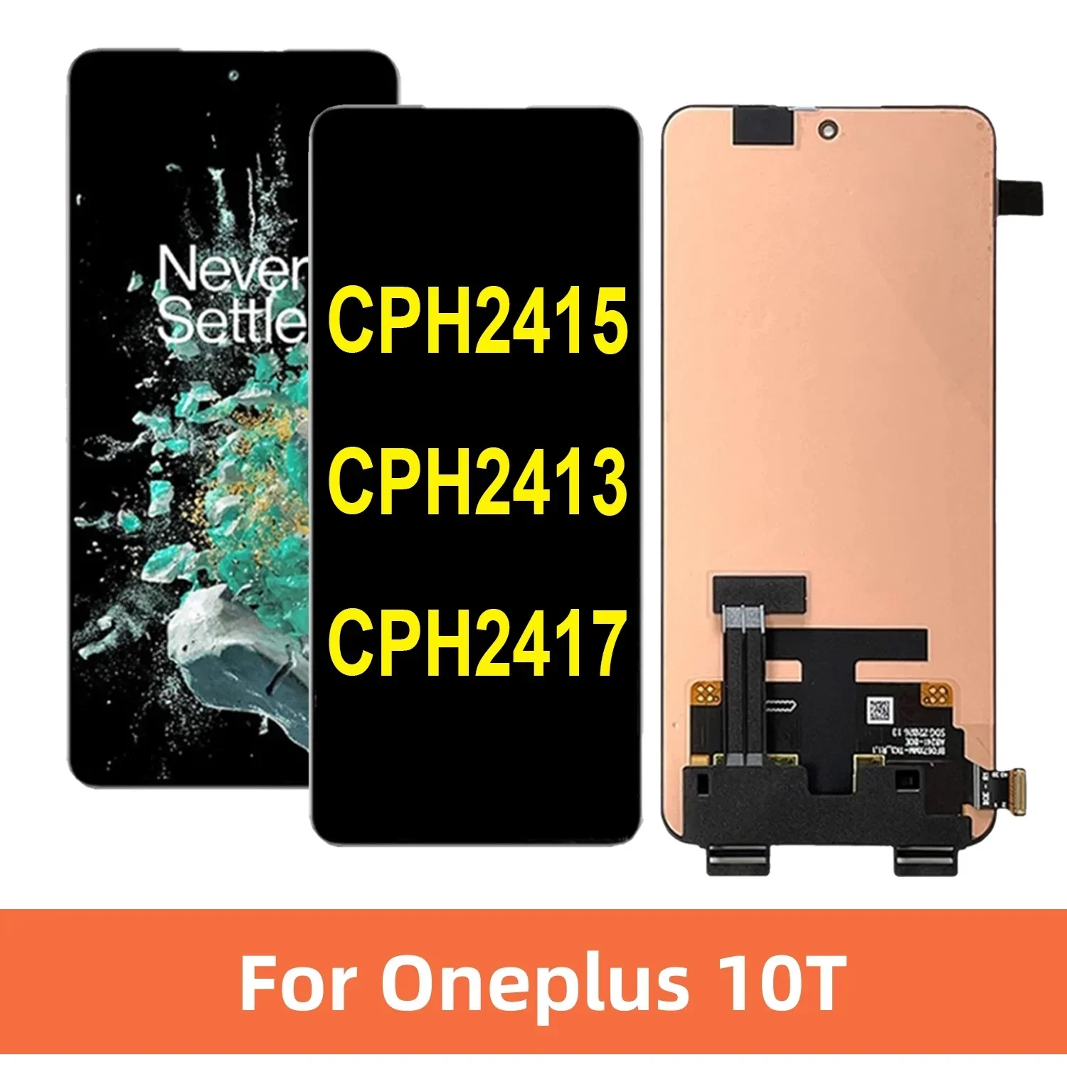 6,7 'AMOLED для Oneplus 10T CPH2415 CPH2413 CPH2417 ЖК-дисплей, сменный преобразователь сенсорного экрана в сборе