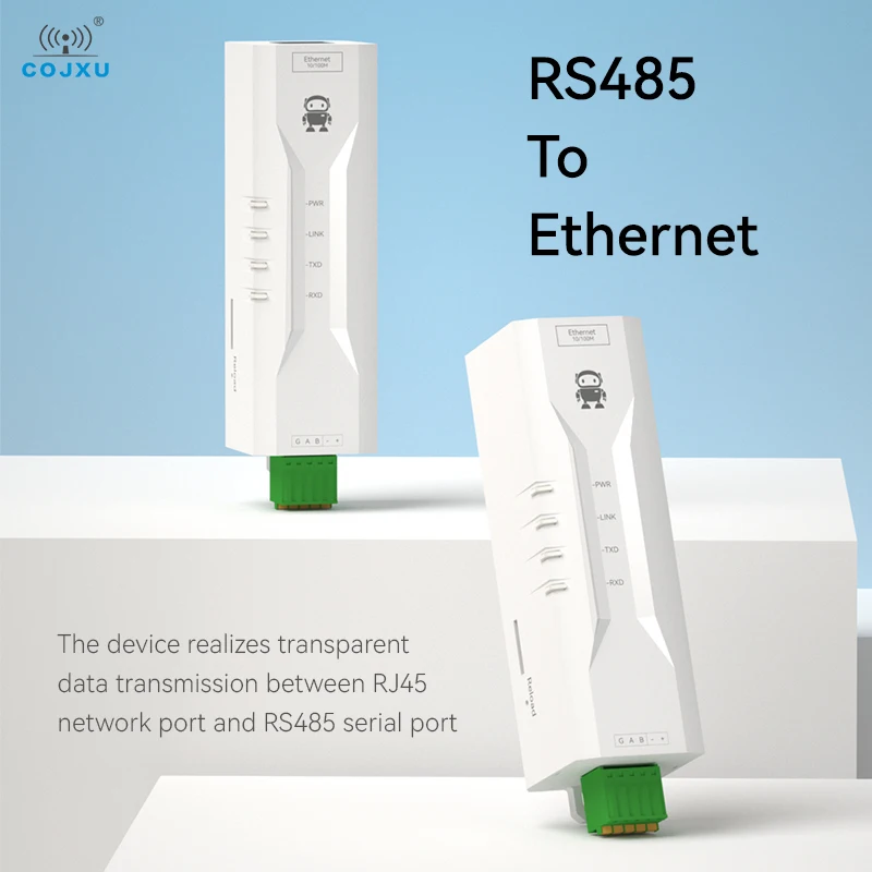 RS485 Seriell zu Ethernet Serieller Server ModBus Gateway COJXU NE2-D11P Signalisolierung 2-Wege-Sockelverbindung Standard MQTT TCP zu RTU