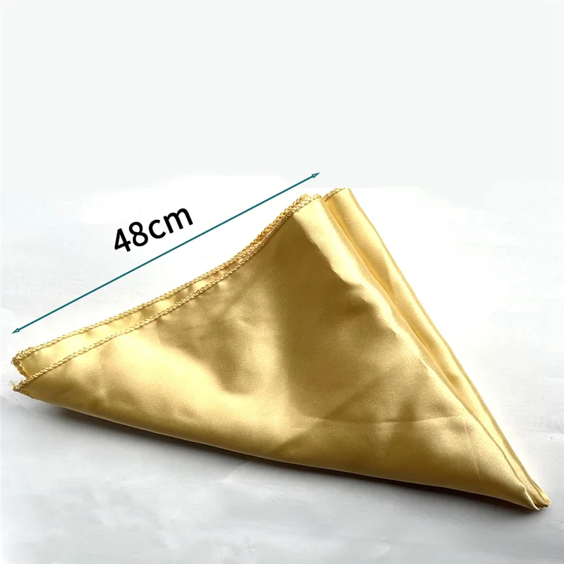24 Pcs Satin Napkin Square Dinner Napkins Party Napkin Soft Table Napkins for Romantic Party Dinner Decoration Gold