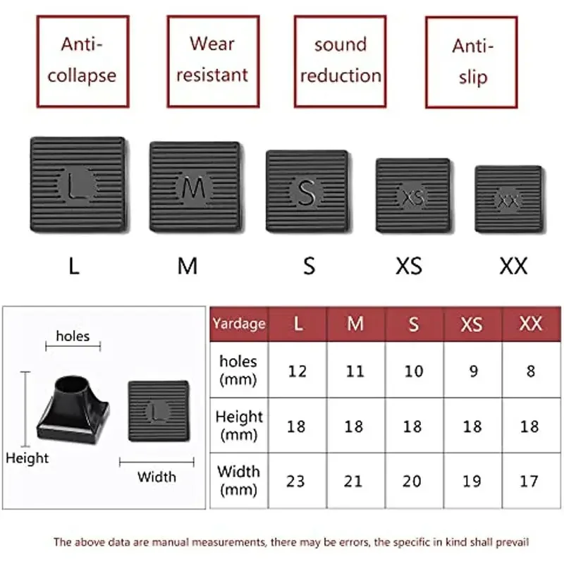 New High Heel Protectors Heel Repair Caps Covers Heel Cover Non-slip Square TPU/PVC Silencer Material Soft Damping Woman 1 Pair