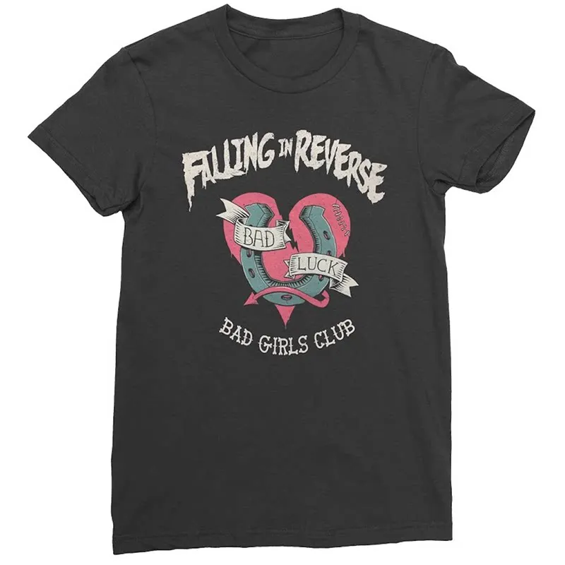 Fit Established in 2008 Falling in Reverse An Electronic Rock Band Offers American-style Retro High Street Summer T-shirts.