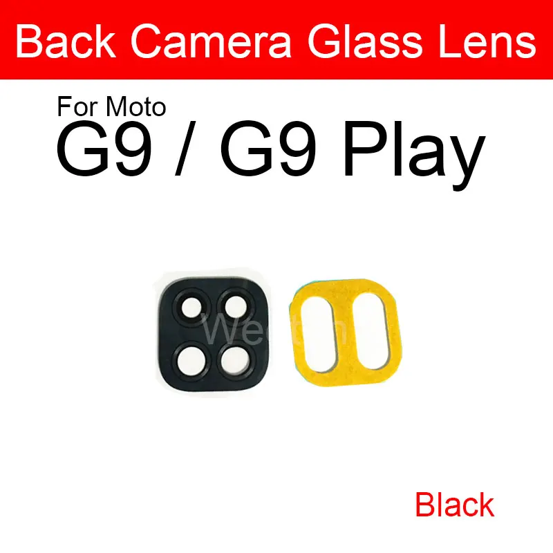 Back Camera Lens Glass For Motorola Moto G9 Plus G9 Play G9 Power Rear Camera Lens Glass With Adhesive Sticker Replacement Parts