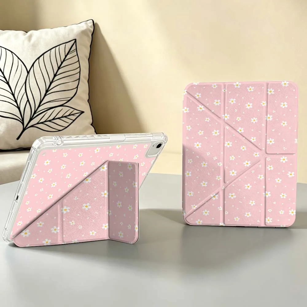 Pastel Daisy Floral Soft For Apple iPad Air A16 4 5 11th 10th 7th 11 12.9 13 10.5 inch Gen 3Y Tablet Case