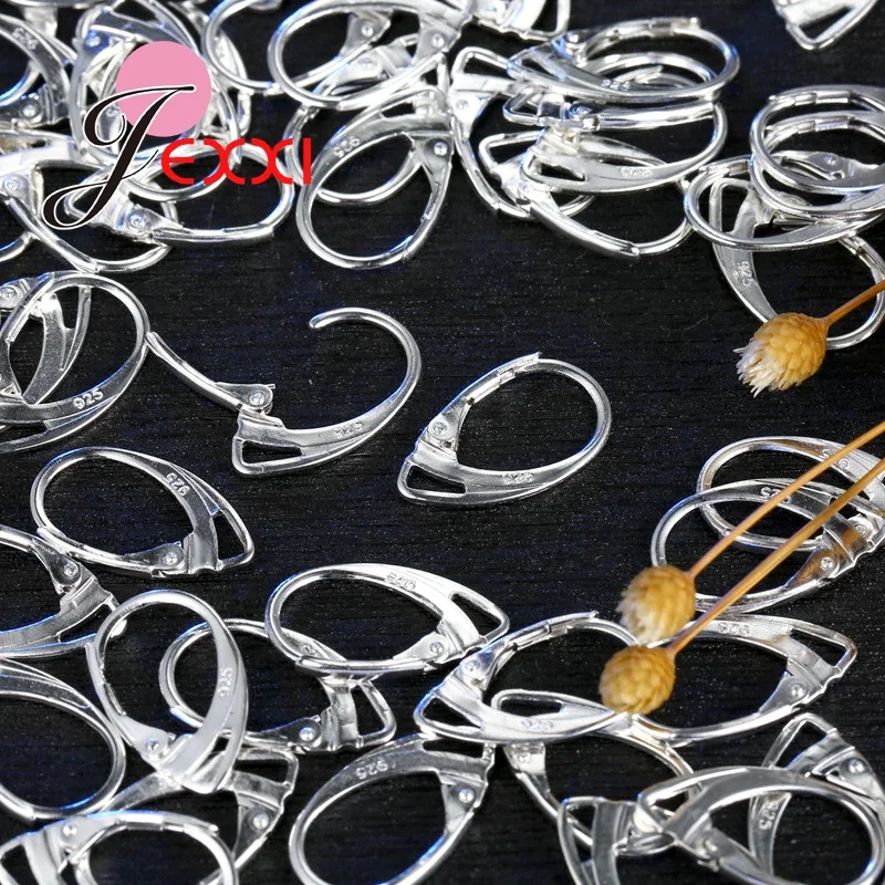 100スターリングシルバー釣り針,イヤリング,ジュエリーアクセサリー,迅速な発送,925個ピース/ロット