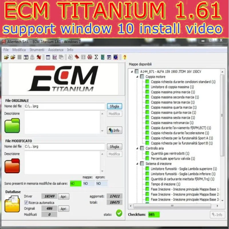 

2023 HOT ECM TITANIUM 1.61 With 26000 + Driver ECM 18259+ Drivers for ecu tool Send link automotive software windows 7/8/10