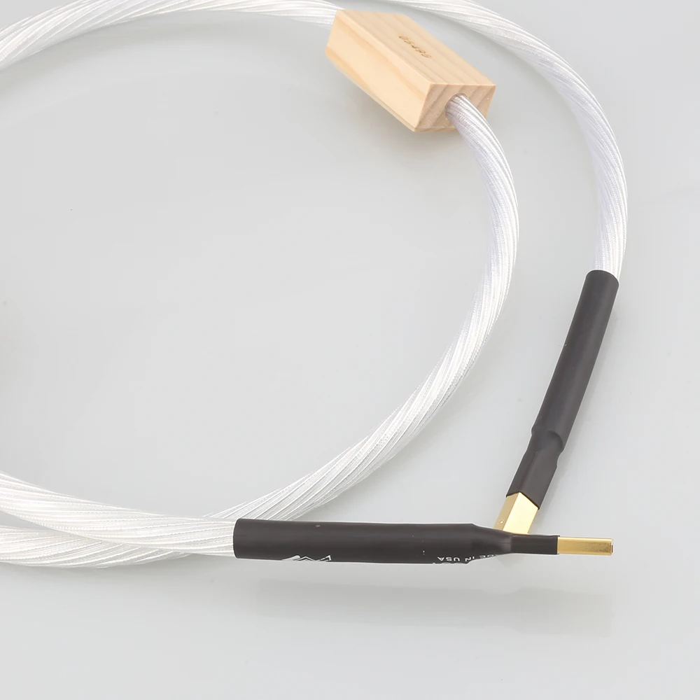 high quality 2 Silver-Plate USB 2.0 Version A-B Cable Computer DAC Decoder Data Cable Sound card cable - Image 6