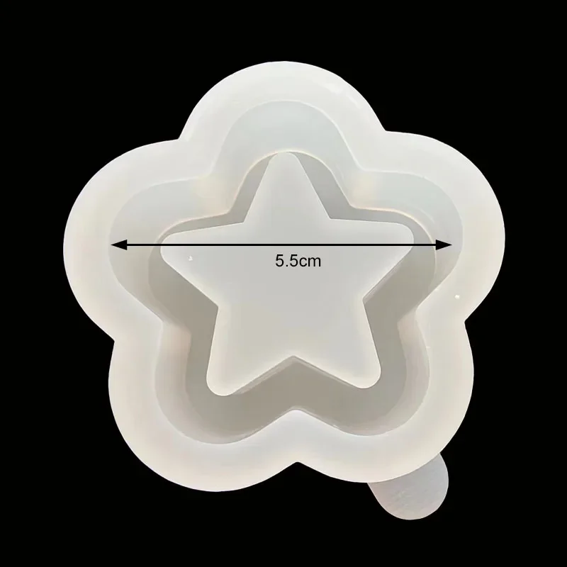 Epoxy Resin Mold Heart Butterfly Wings Fairy Wand Quicksand Mould Bear Shaker Mold Pendant Keychain Silicone Mould