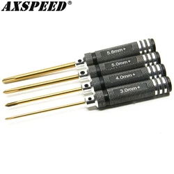 AXSPEED RC Tools Phillips Drill Bit Screwdriver 3/4/5/5.8mm for RC Helicopter Car Drone Aircraft Model Repair Tools