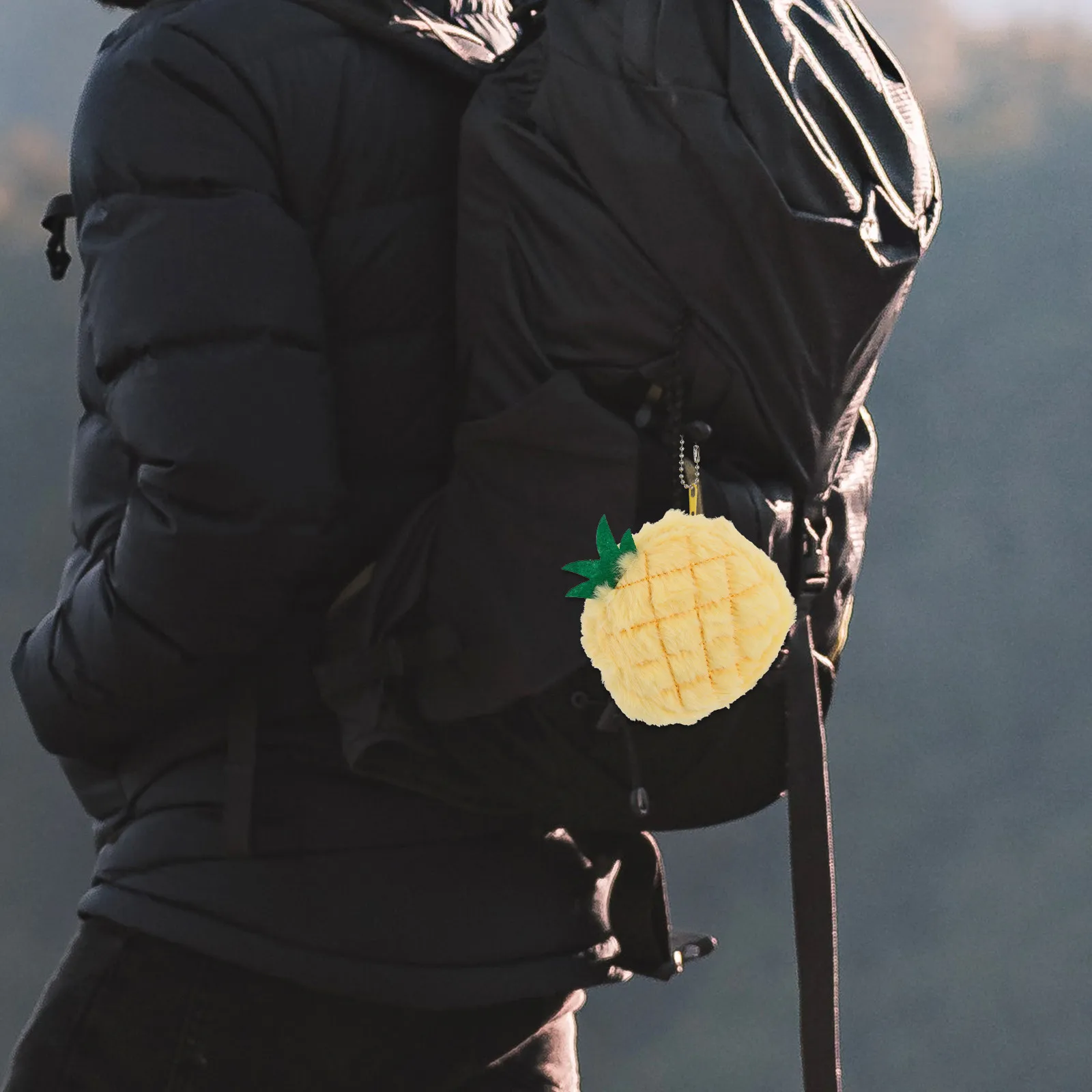 

Soft Pineapple Coin Purse Small Wallet Cute Keychain Backpack Hanger Mini Pouch Kids Coin Storage Lovely Fruit Case