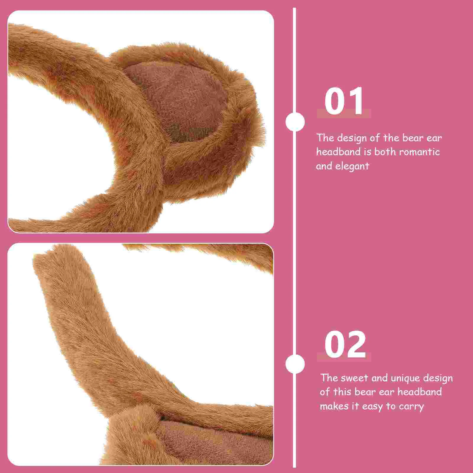 Orelhas de urso bandana coelho branco cosplay acessórios para halloween fantasia vestido festa wear acessório