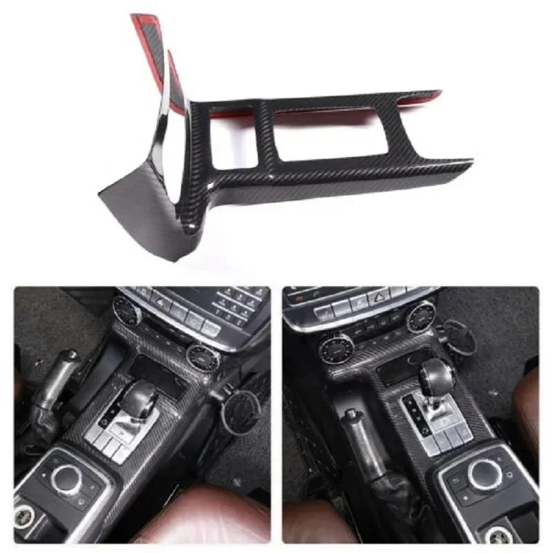 

For Mercedes Benz G Class W463 Real Carbon Fiber 2012-2018 Interior Center Console Gear Cover Trim Fit Modification Accessories