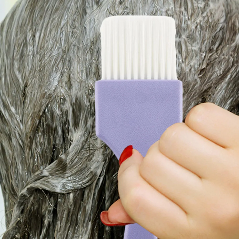 

3Pcs Hair Dye Brush Professional Coloring Comb for Salon Home Use ABS Nylon Reusable Washable Even Application Highlighting Kit