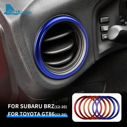 Trim For Subaru BRZ Toyota 86 2012 2013 2014 2015 2016 2017 2019 2019 2020 Central Control Side Air Outlet Ring Knob Sticker