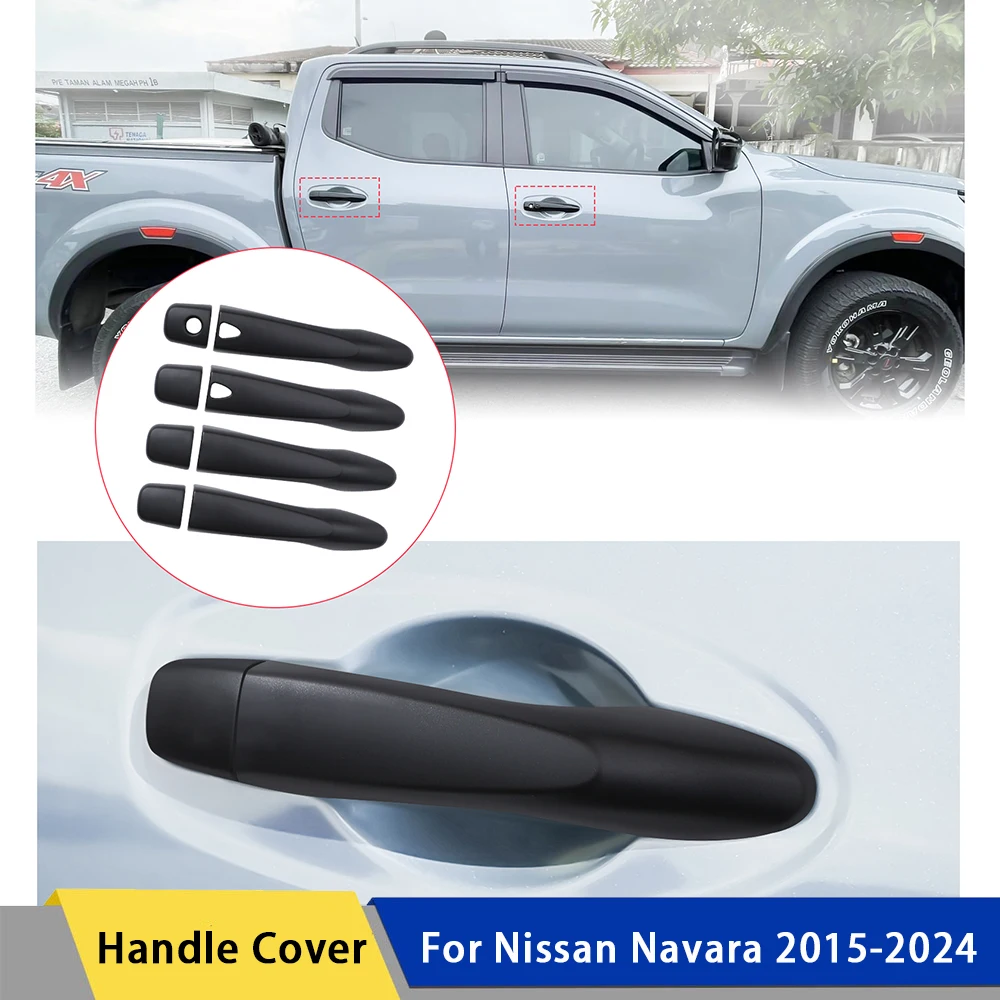 

ABS Door Handle Protector Door Handle Cover Trim Fit For Nissan Navara Frontier 2015-2020,2021-2024 Year 4X4 Car Accessotries