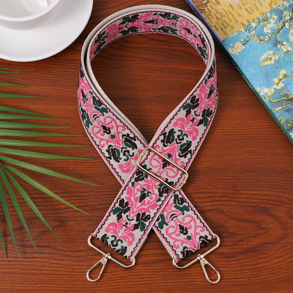 Retro Versatile Wide Edge Shoulder Strap Multifunctional Free Adjustable Bag Strap Replaceable Shoulder Travel Bag Accessories