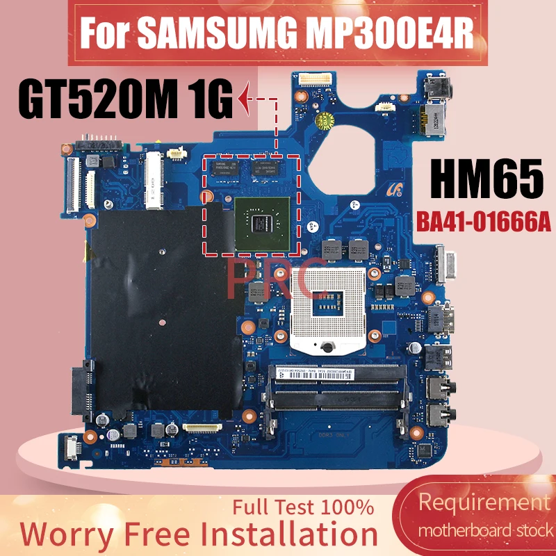 

BA41-01666A для SAMSUMG MP300E4R материнская плата для ноутбука BA92-09250A HM65 N12P-GVR-0P-B-A1 GT520M 1G материнская плата для ноутбука