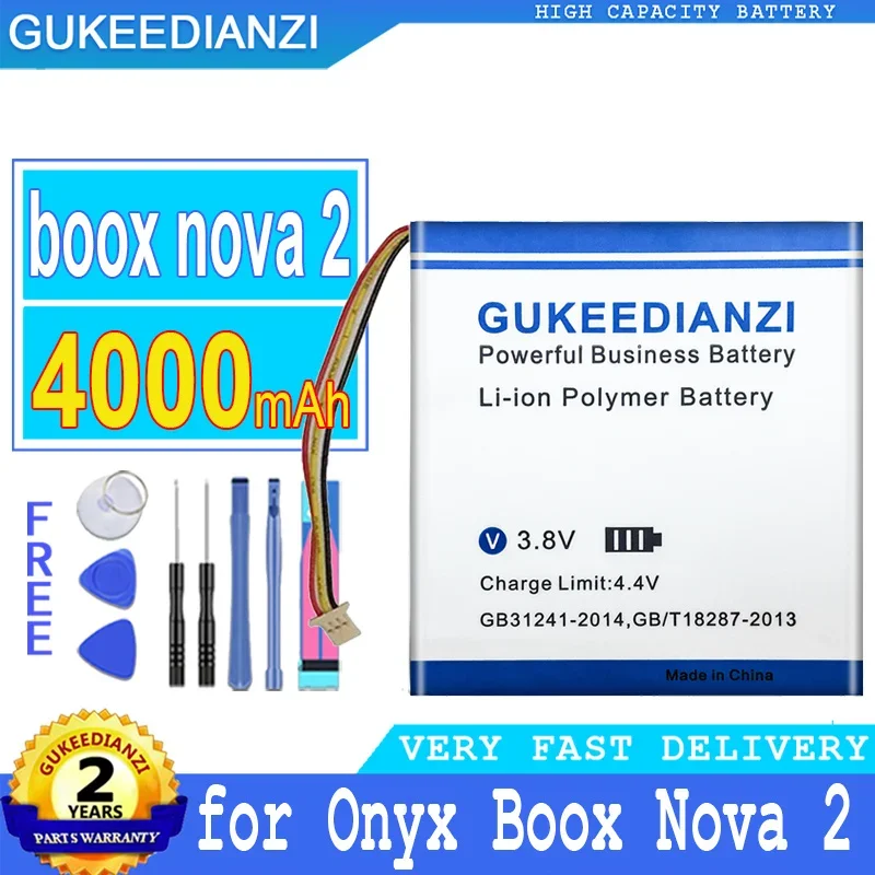 Powerful 4000mAh Battery for Onyx Boox Nova 2 E-Book Reader