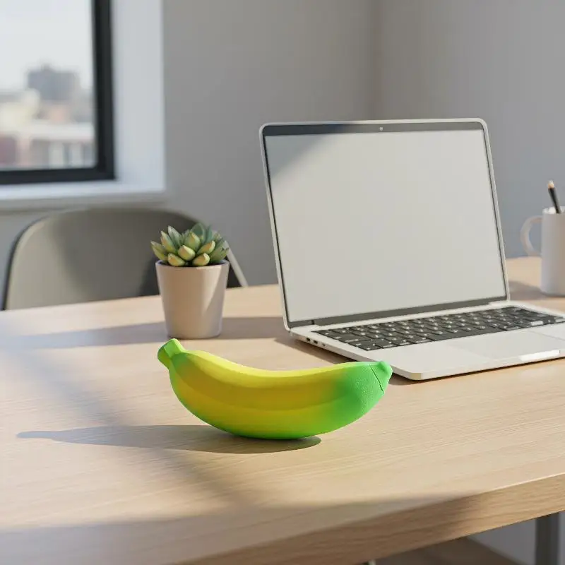 Reusable Slow Rebound Squeeze Banana Color Changing Stress Reliever Toy for Casual Relaxation Gifts