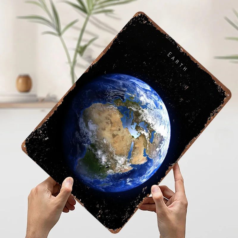 الأرض المعادن المشارك القصدير علامات بار اكسسوارات لديكور المنزل علامة معدنية مخصصة للجدار الفن الديكور ديكور الغرفة الجمالية الرجعية