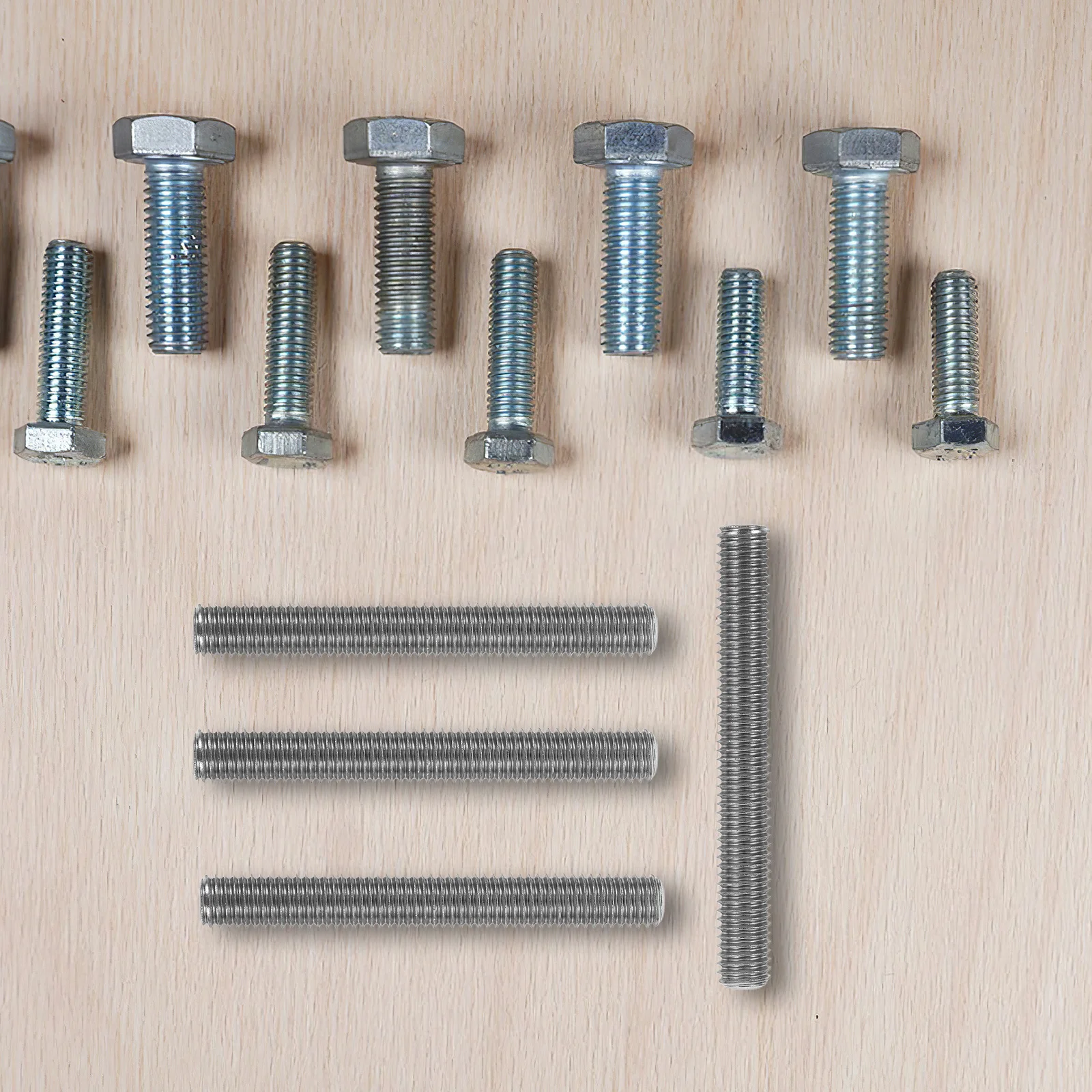 

4Pcs Stainless Steel Threaded Studs Full Thread Design Versatile Use Home Renovation Machinery Assembly Long Term Durability