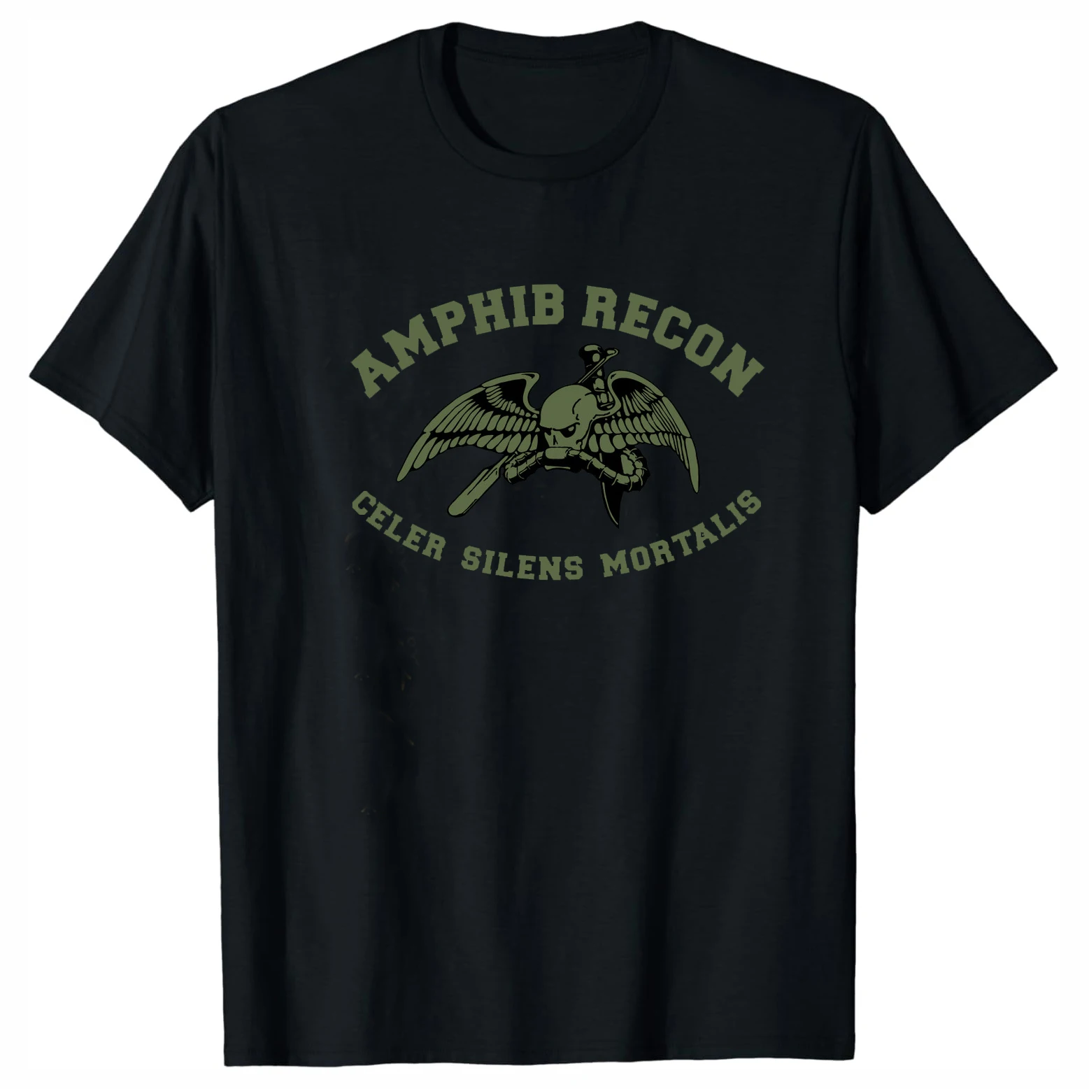 US Marine Corps Amphibious Reconnaissance T-Shirt 100% Cotton O-Neck Summer Short Sleeve Casual Mens T-shirt Size S-3XL