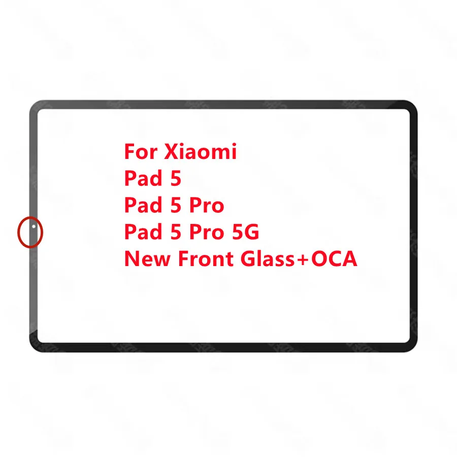 جديد 11 ''ل شاومي الوسادة 5/الوسادة 5 برو/الوسادة 5 برو 5 جرام الزجاج الأمامي شاشة اللمس غطاء عدسة LCD شاشة عرض الخارجي لوحة استبدال