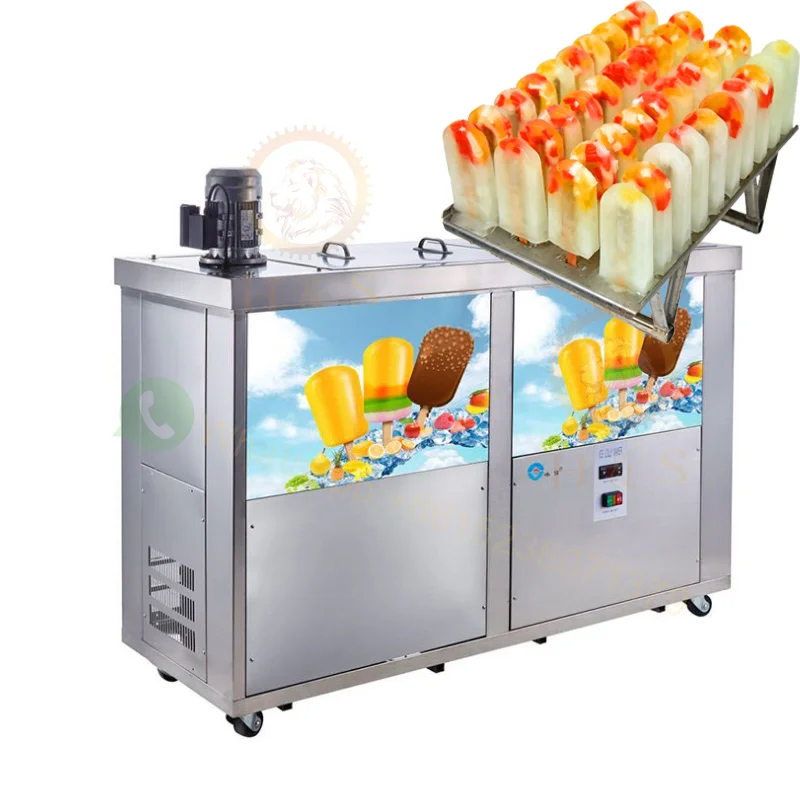 Various Molds Automatic Brine Cooling Popsicle Freezer Turkey Ice Cream Lolly popsicle Machine for sale beer bar