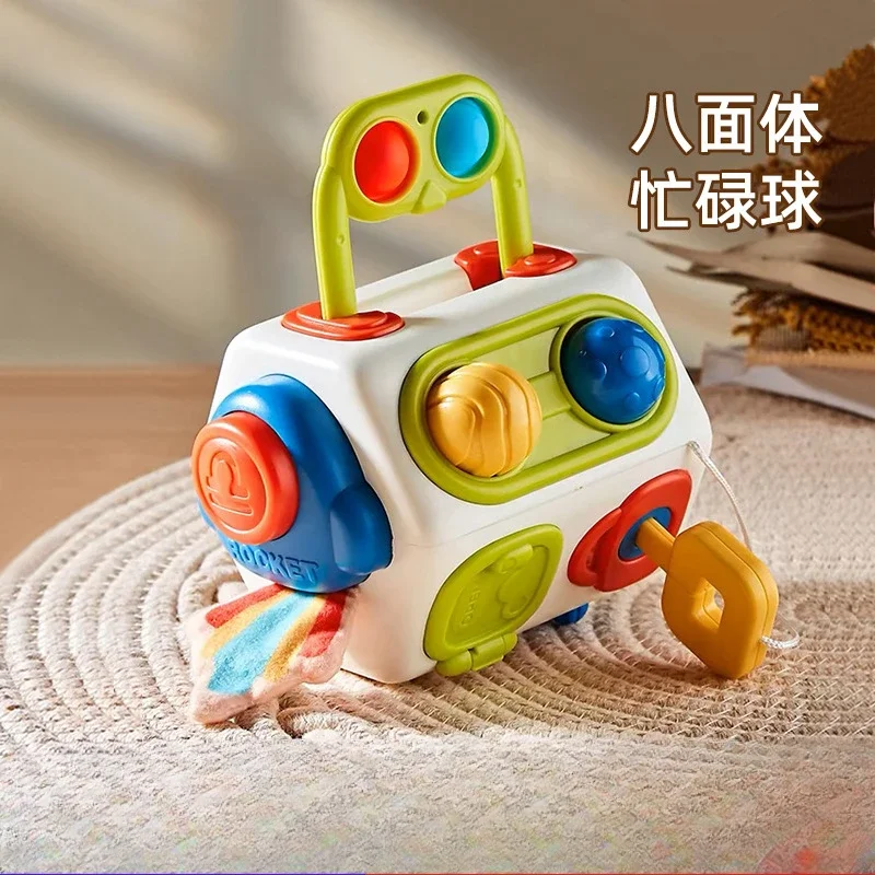 

Children's Toy Octahedral Busy Ball Puzzle Exploration Baby's Fine Motor Busy Board Early Childhood Education Rubik's Cube Toy ﻿