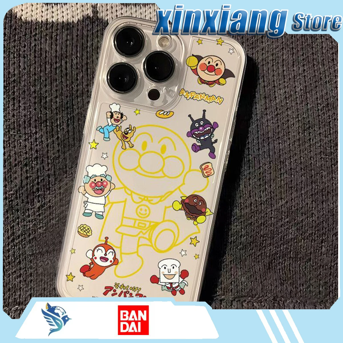 

Bandai Anpanman Phone Case Dark And Cool Style Sweet And Cool Contrast Gifts Suitable For Classmates Cute comics souvenirs cute