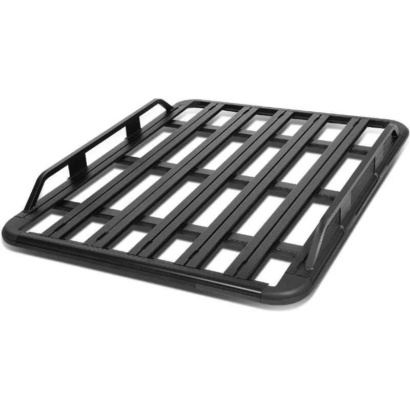 

Auto Dynasty 60" x 48" x 6" Cargo Box Universal Aluminum Pallet Style Rack Bars Luggage Carrier w/Mounting Brackets Replacement