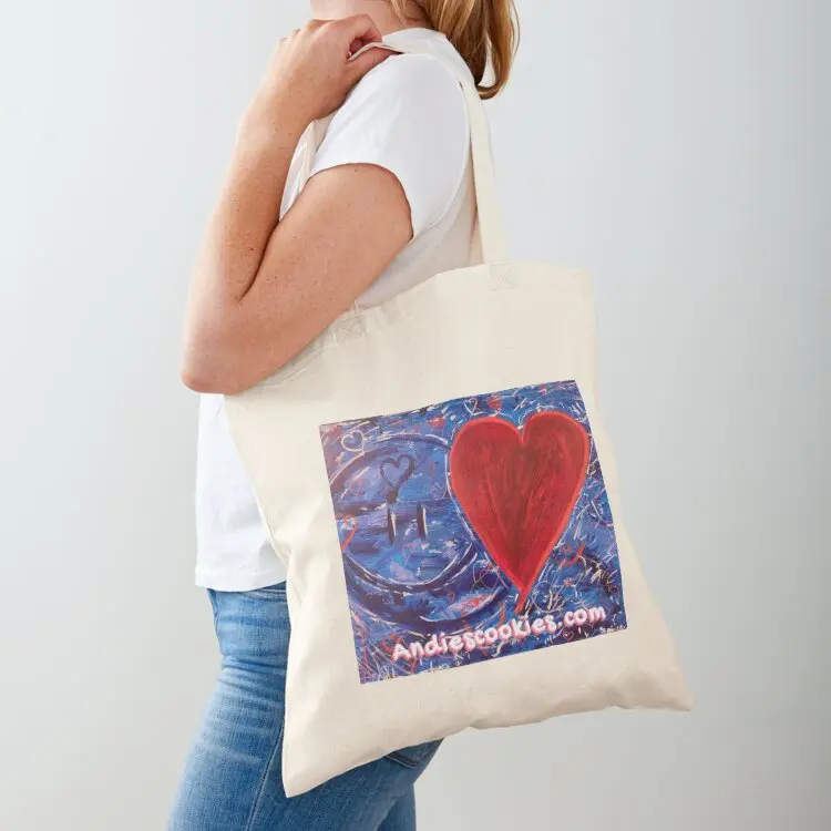 

Andie's Cookies w/web address Tote Bag Handbags canvas tote Woman shopper bag bag for beach