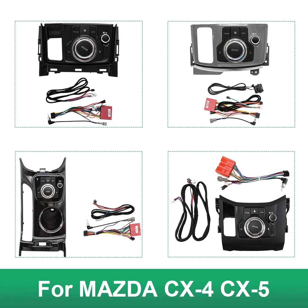 Car Commander Knob Central Controller Mode Button Mouse With Cable For MAZDA CX-4 CX-5 Android Radio Head Unit Retrofit Adapter