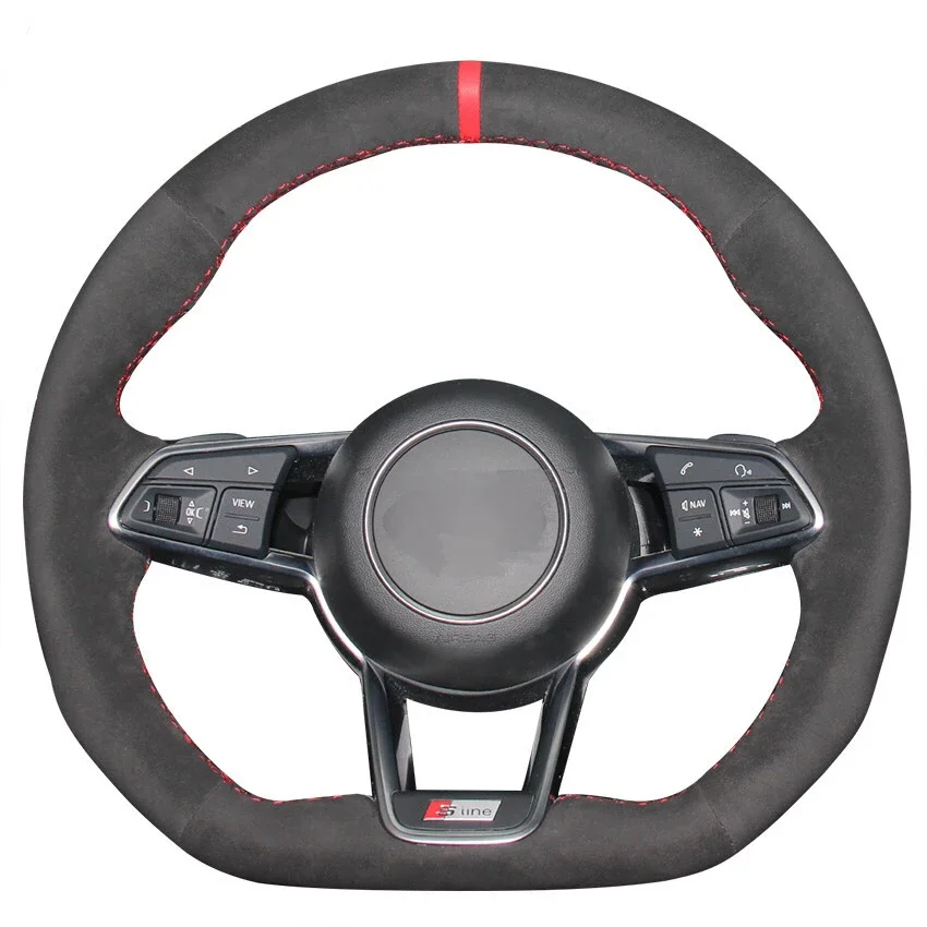 

Braid on the steering wheel cover for Audi TT (8S) 2014-2019 TTS 2014-2019 TT RS 2016-2019 R8 (4S) 2015-2019 Auto accessories