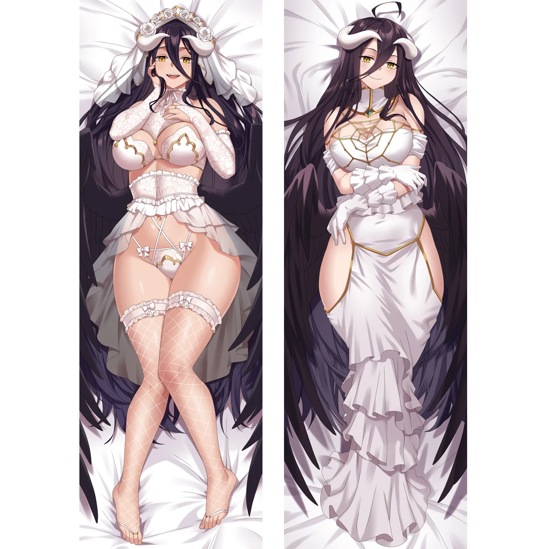 

Japanese Anime Overlord Sexy Girl Waifu Dakimakura pillow cover case hugging body otaku pillowcases