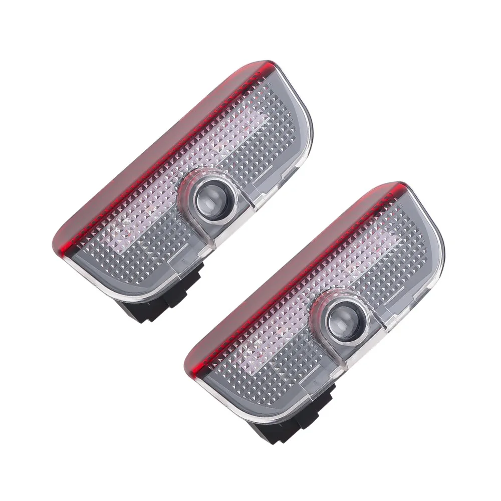 2 Pcs For VW Passat B6 B7 B8 B9 Touareg Golf 5 6 7 Jetta MK6 MK7 GTI R LED Car Door Projector Welcome Ghost Shadow Light
